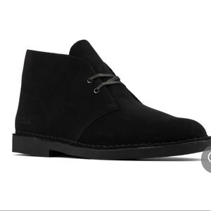 NEW Clarks Desert Boot, Black Suede, US 8
